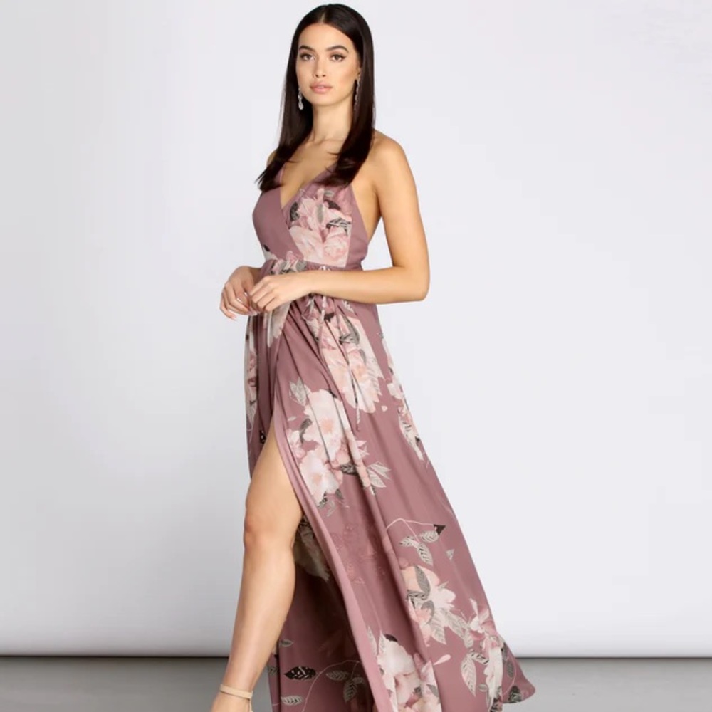 Elisa Floral Chiffon Dress (Jess Conte x Windsor)